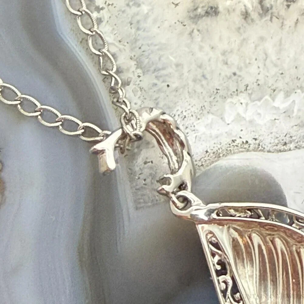 Carolyn Pollack Sterling Silver Swirl Decorated Enhancer 16